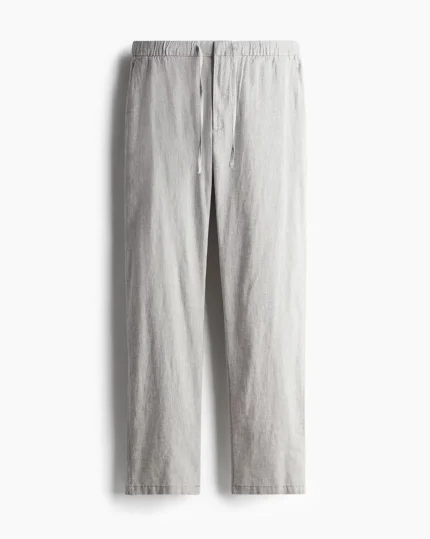 Linen Relaxed-Fit Regular Trousers
